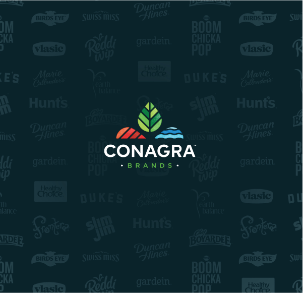 Conagra video outro graphic by Appcast Brand and Creative