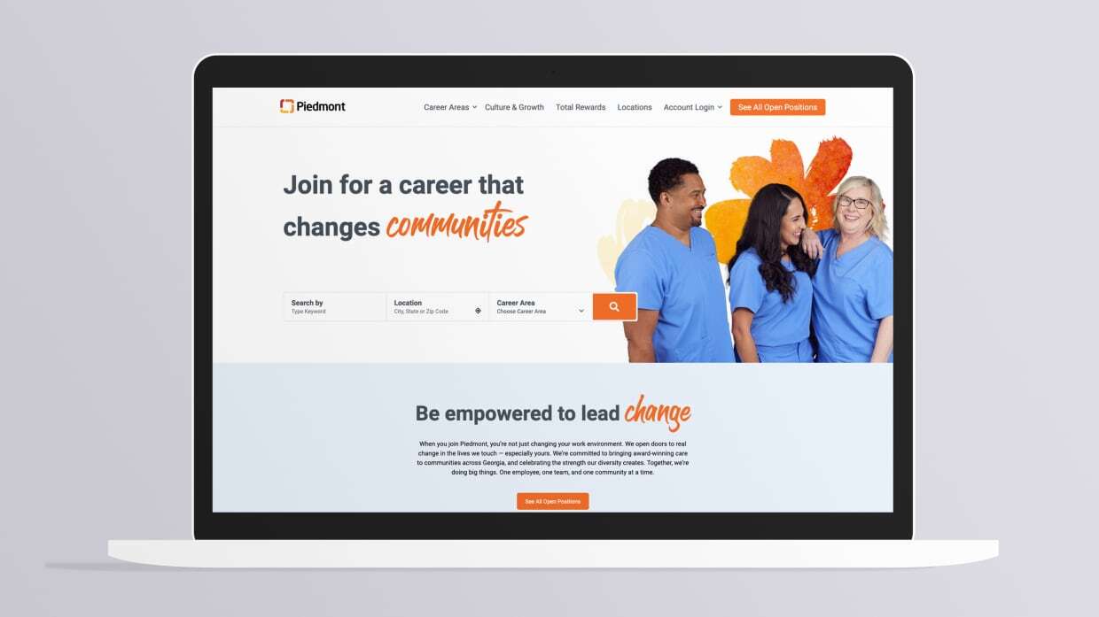Appcast Brand and Creative helps Piedmont Healthcare with their recruitment marketing