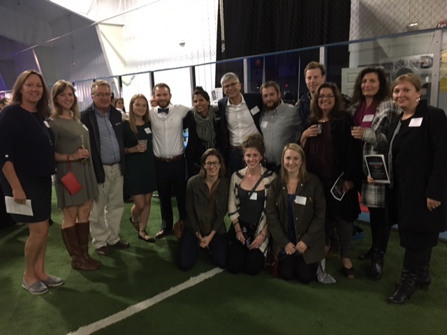 Appcast team members celebrating at the Rising Stars Awards.