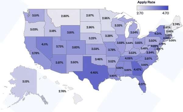 geographic apply rate